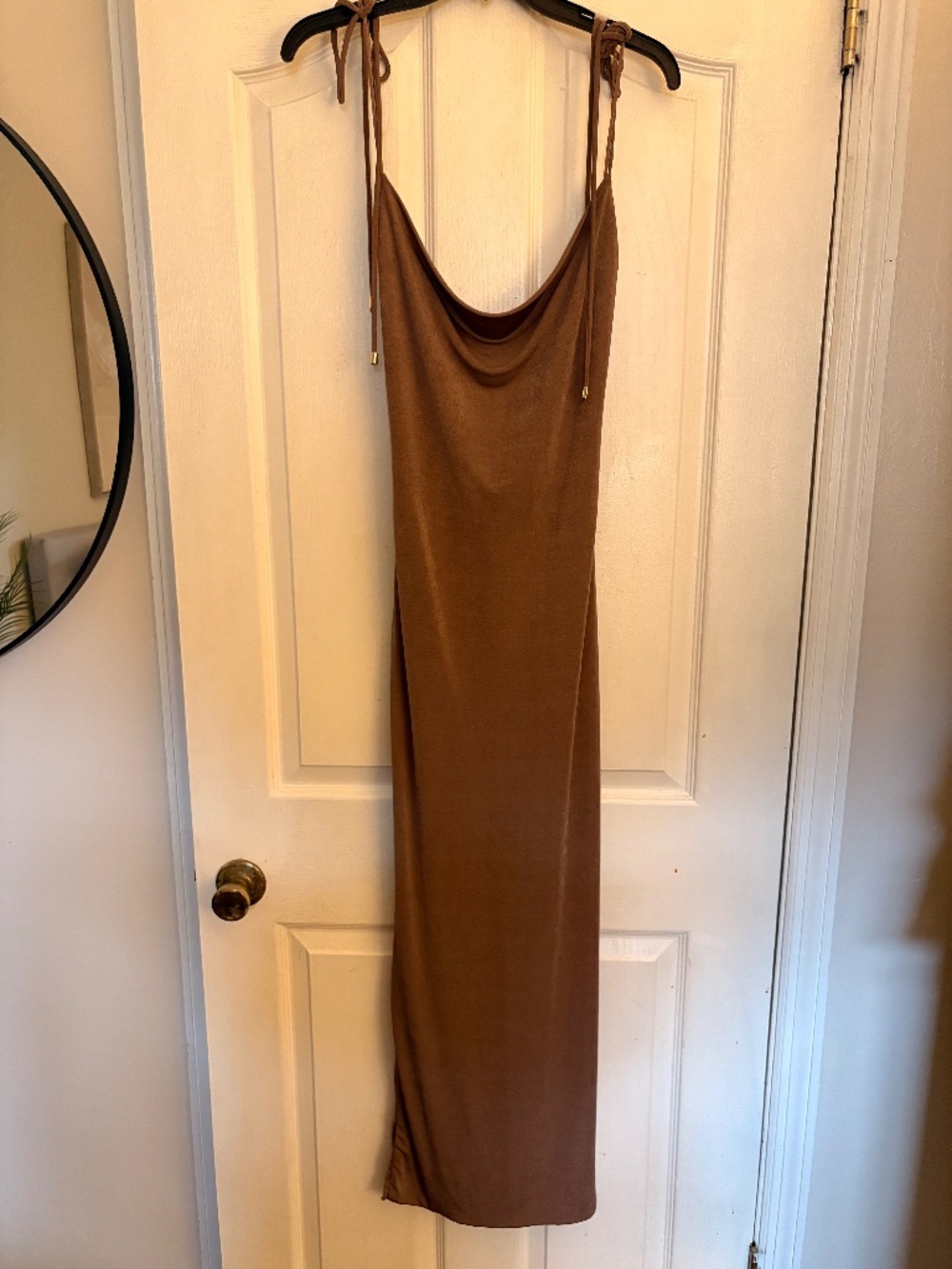 Jersey Cowl Back Maxi Dress